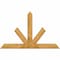 Ekena Millwork Saratoga Rough Sawn Timber Gable Bracket, Western Red Cedar, 72"W x 45"H x 2"D x 6"F, 15/12 Pitch GBW072X45X0206SAR00RWR - alternate 1